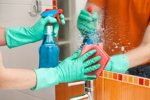 Commercial cleaning team servicing offices in Marylebone