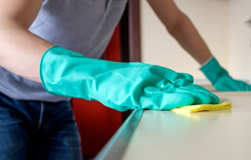Waste handling and governing law section for carpet cleaning terms