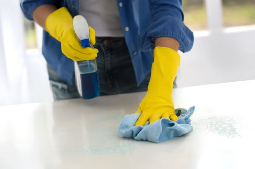 Cleaning team preparing a Marylebone property for final inspection